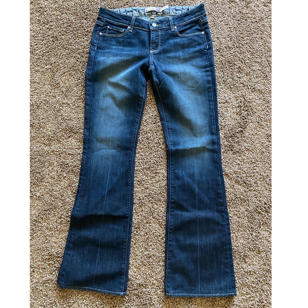 Paige Laurel Canyon Dark Denim Boot Cut Jeans
